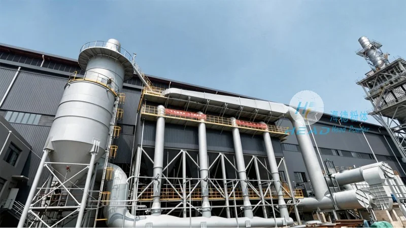 Proyecto de transporte neumático por presión positiva de polvo de sílica para una empresa electrónica en Dongguan, Guangdong