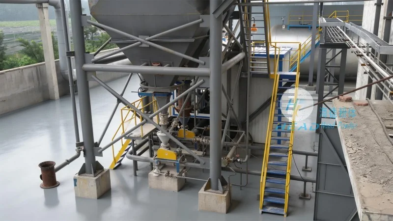 Polvo de magnesio, circulación de nitrógeno, transporte neumático Polvo de magnesio, circulación de nitrógeno, transporte neumático