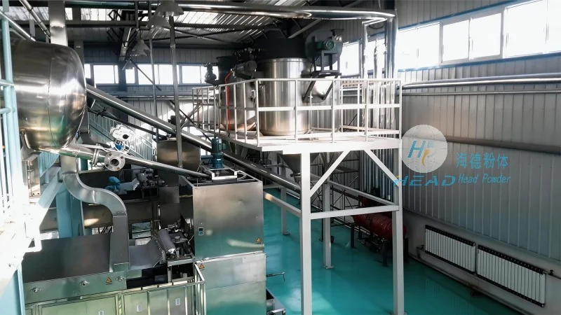 Proyecto de transporte neumático al vacío para almidón farmacéutico en una empresa farmacéutica de Baoji, Shaanxi