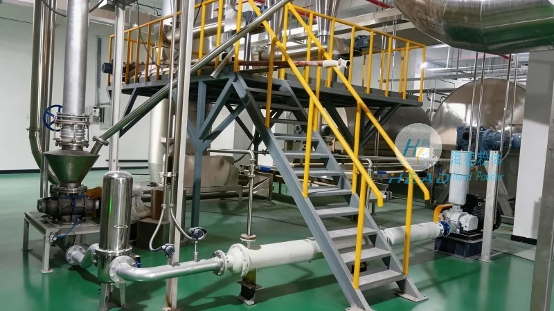 Proyecto de transporte neumático mixto de polvo de glicerita para una empresa de materiales de construcción en Wuhan, Hubei