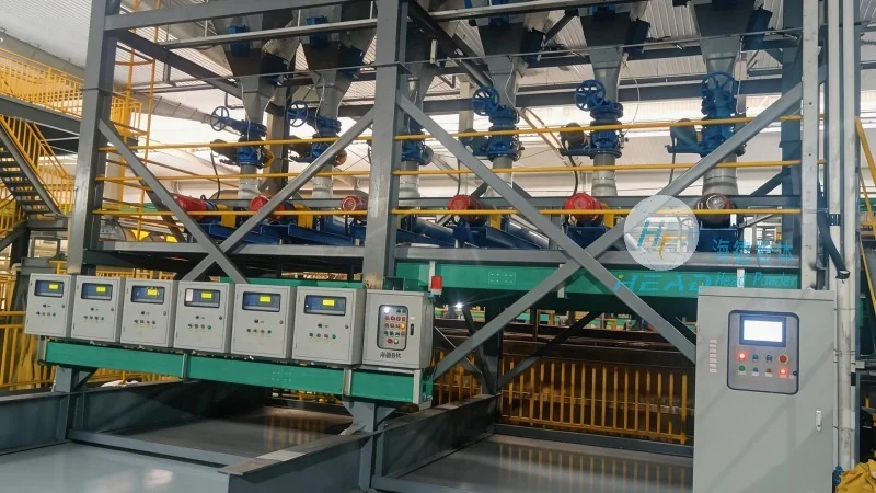 Principio de funcionamiento y características del sistema de transporte de materiales para romper bolsas de toneladas