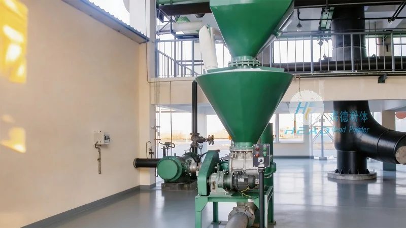 Proyecto de transporte neumático mixto de polvos en múltiples talleres en una empresa de dióxido de titanio en Ningbo, Zhejiang