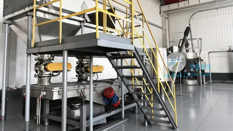 Proyecto de transporte neumático a presión positiva para gránulos de sal industrial en una empresa de sal en Hengyang, Hunan