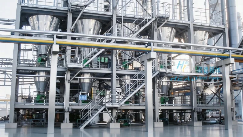 Proyecto de transporte neumático mixto de polvos en múltiples talleres en una empresa de dióxido de titanio en Ningbo, Zhejiang