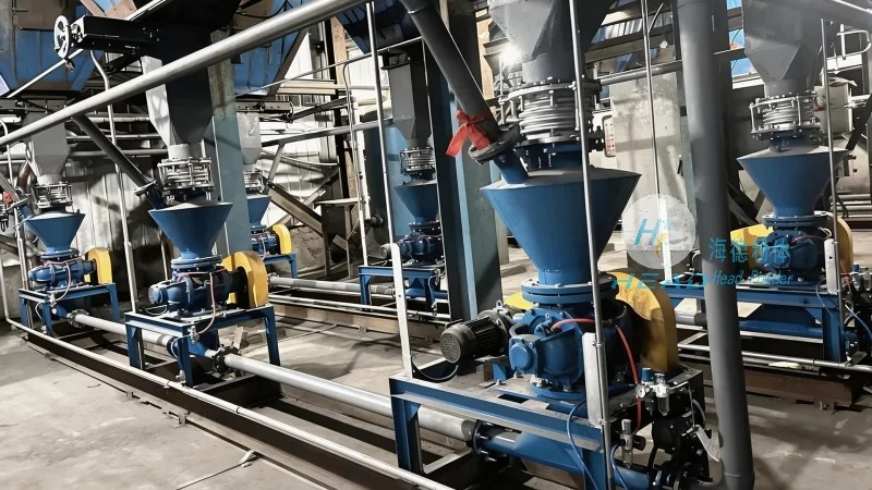 Estudio de caso sobre el proyecto de transporte neumático por presión negativa de carbonato de calcio en una empresa de materiales de construcción en Ma'anshan, Anhui