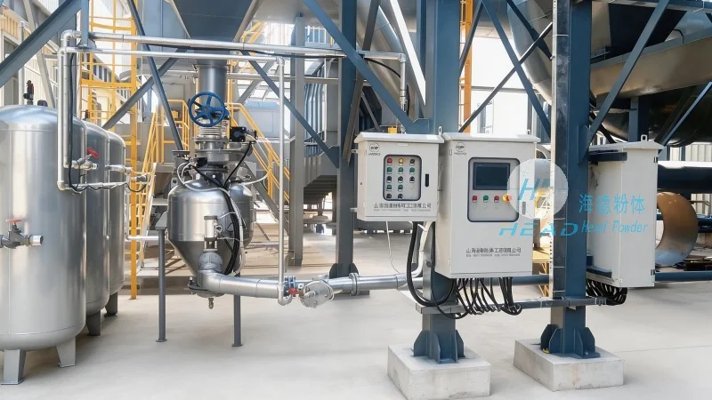Estudio de caso del proyecto de transporte neumático con circulación de nitrógeno, fosfato de litio y hierro para una empresa de baterías de litio en Zaozhuang, Shandong