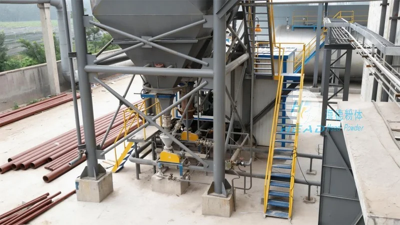 Proyecto de transporte neumático mixto de polvo de glicerita para una empresa de materiales de construcción en Wuhan, Hubei