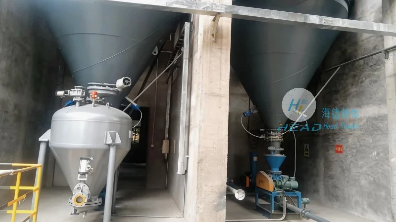 Proyecto de transporte neumático por presión positiva para partículas EVA en una empresa de materiales para zapatos en Wenzhou, Zhejiang