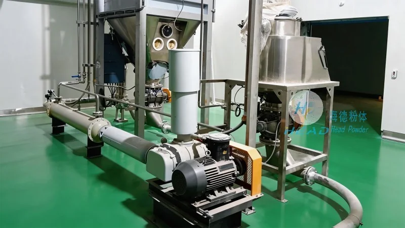Polvo de nitruro de aluminio, transporte neumático con circulación de nitrógeno Polvo de nitruro de aluminio, transporte neumático con circulación de nitrógeno