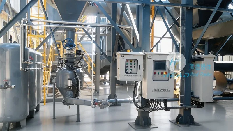 Proyecto de transporte neumático mixto de polvo de roca fosfática para una empresa química en Kunming, Yunnan
