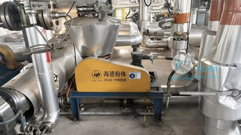 Estudio de caso sobre el transporte neumático en fase diluida de polvo de cáscara de arroz para una empresa de granos y aceites en Jingmen, Hubei
