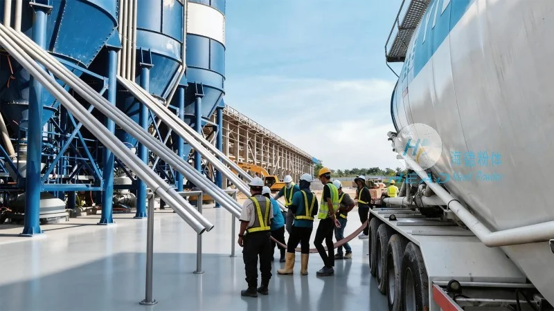 Proyecto de transporte neumático con circulación de nitrógeno para polvo de metal neodimio en una empresa de metales raros en Baotou, Mongolia Interior Proyecto de transporte neumático con circulación de nitrógeno para polvo de metal neodimio en una empresa de metales raros en Baotou, Mongolia Interior